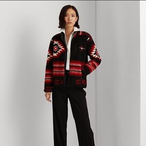 LAUREN Ralph Lauren sherpa aztec jacket